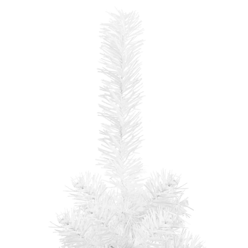 Vidaxl božično drevo ozko 210 cm bela