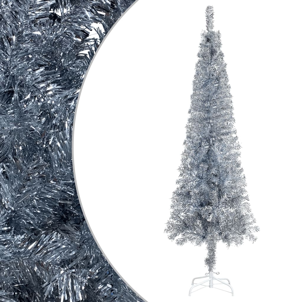 Vidaxl Christmas tree narrow 180 cm silver colored