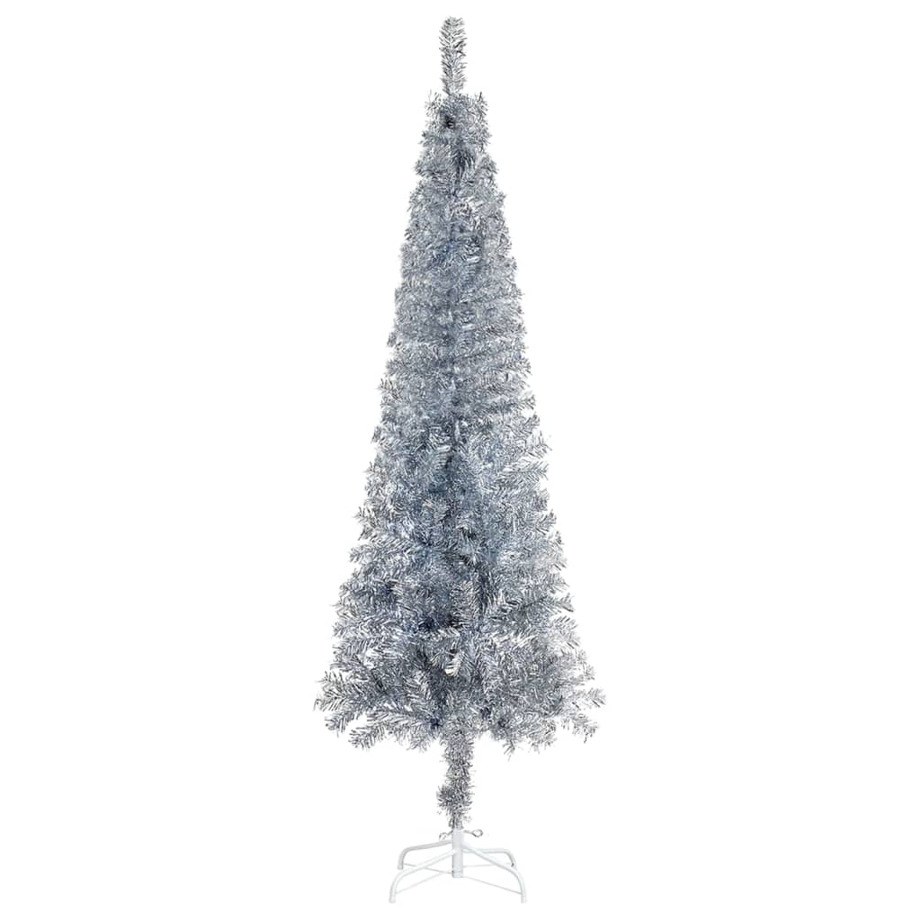 Vidaxl Christmas tree narrow 180 cm silver colored