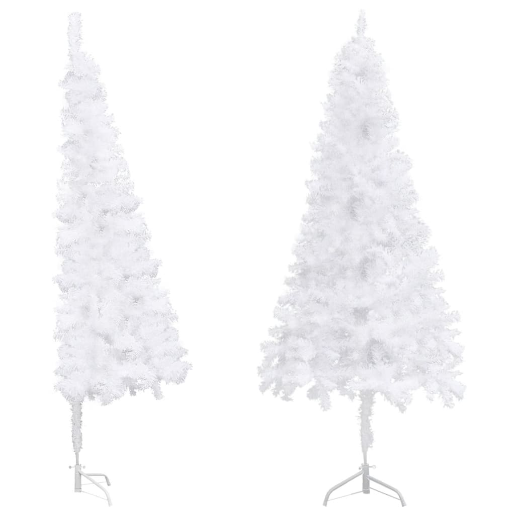 VidaXL Kunstkerstboom Hoek 150 cm PVC White
