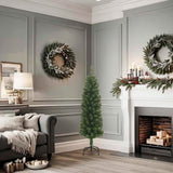 Vidaxl Kunstkerstboom with standard narrow 120 cm PVC green
