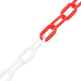 Catena di sicurezza Vidaxl Ø 6 mm 100 m di plastica rossa e bianca