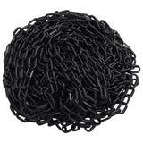 Catena di sicurezza Vidaxl Ø 6 mm 100 m di plastica nera