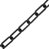 Catena di sicurezza Vidaxl Ø 6 mm 100 m di plastica nera