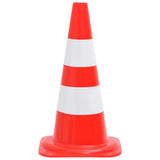 Vidaxl traffic cone 20 pcs reflective 50 cm red and white