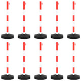 VidaXL chain post set with plastic chain 10 m
