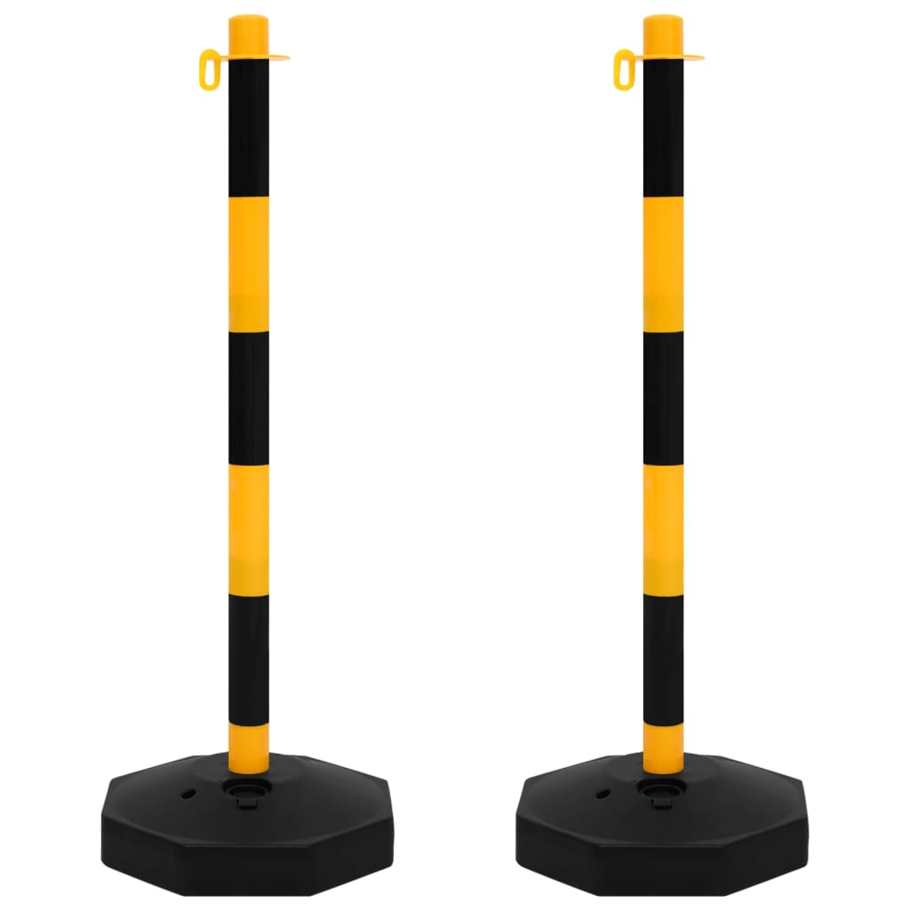 VidaXL chain post set with plastic chain 10 m