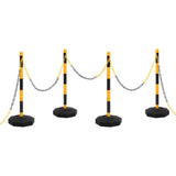 Vidaxl Chain Post set con catena di plastica 10 m