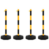 Vidaxl Chain Post set con catena di plastica 10 m
