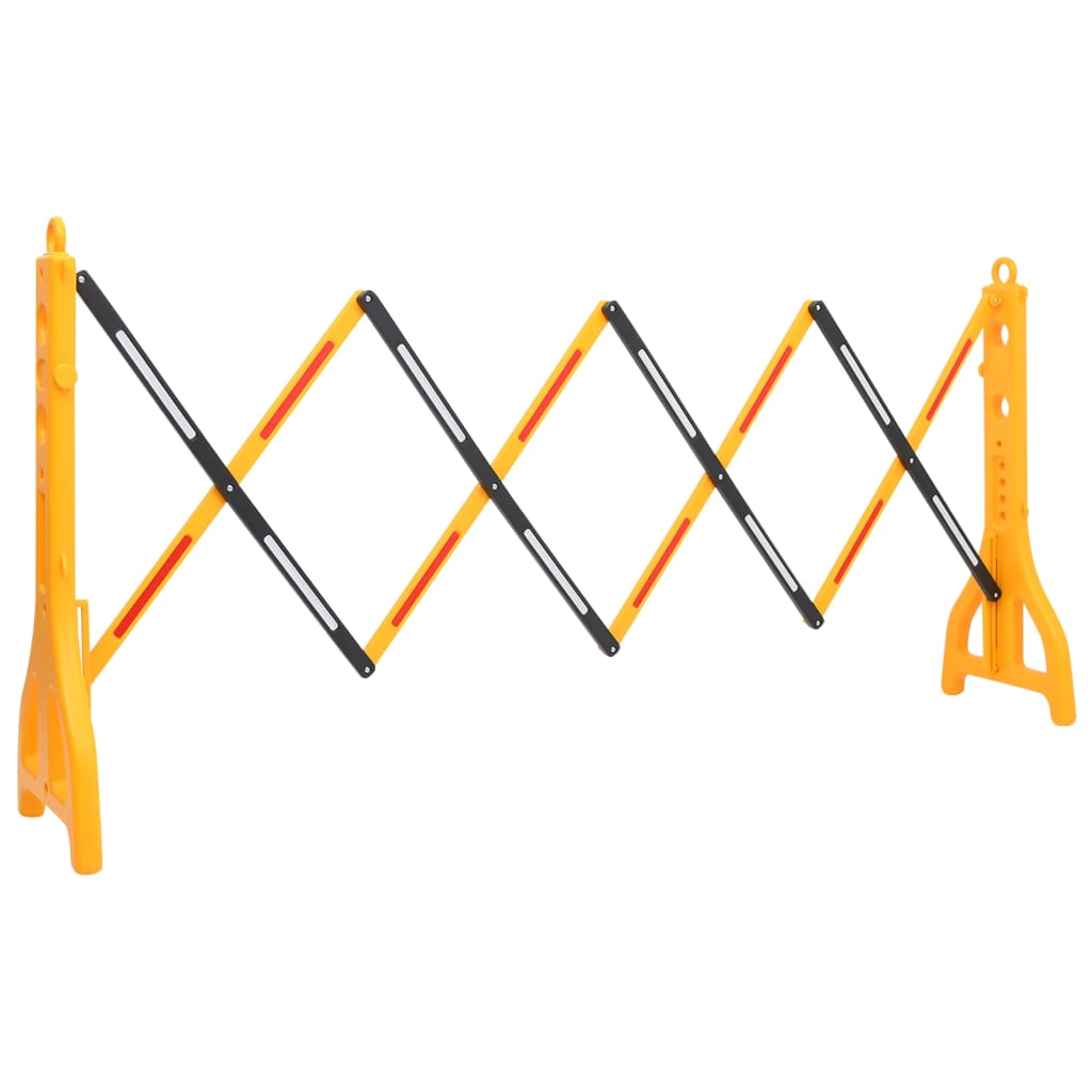 Vidaxl Traffic Barrier pieghevole 250x38x96 cm giallo e nero