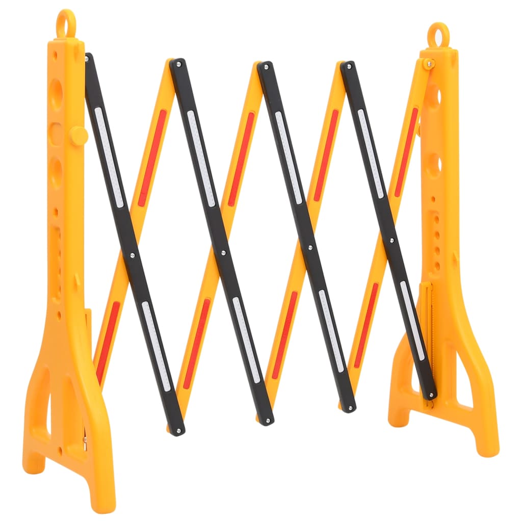 Vidaxl Traffic Barrier pieghevole 250x38x96 cm giallo e nero