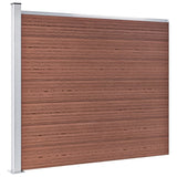 Vidaxl staketpaneluppsättning 526x146 cm HKC Brown