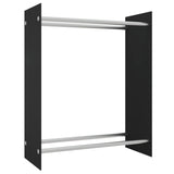 Vidaxl pejs 80x35x100 cm hærdet glas sort