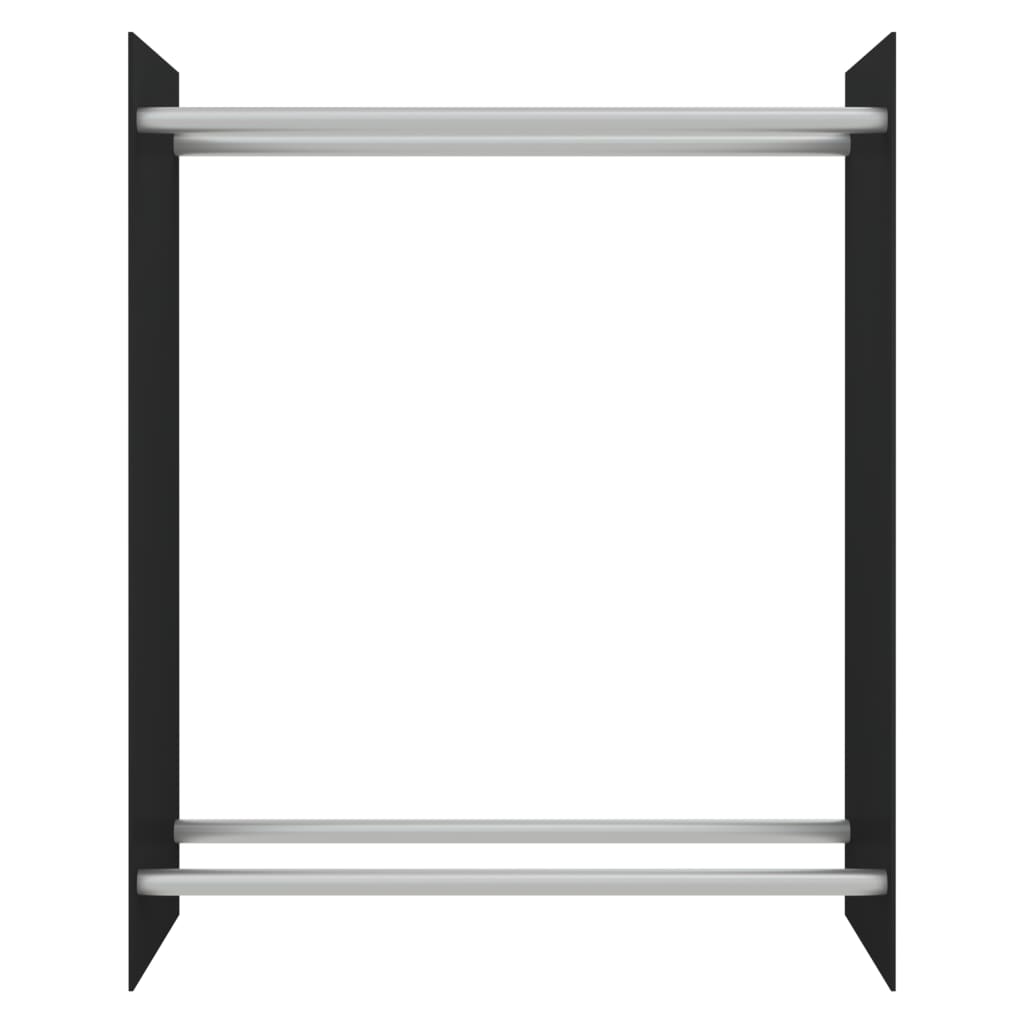 Vidaxl pejs 80x35x100 cm hærdet glas sort