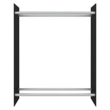 Vidaxl pejs 80x35x100 cm hærdet glas sort