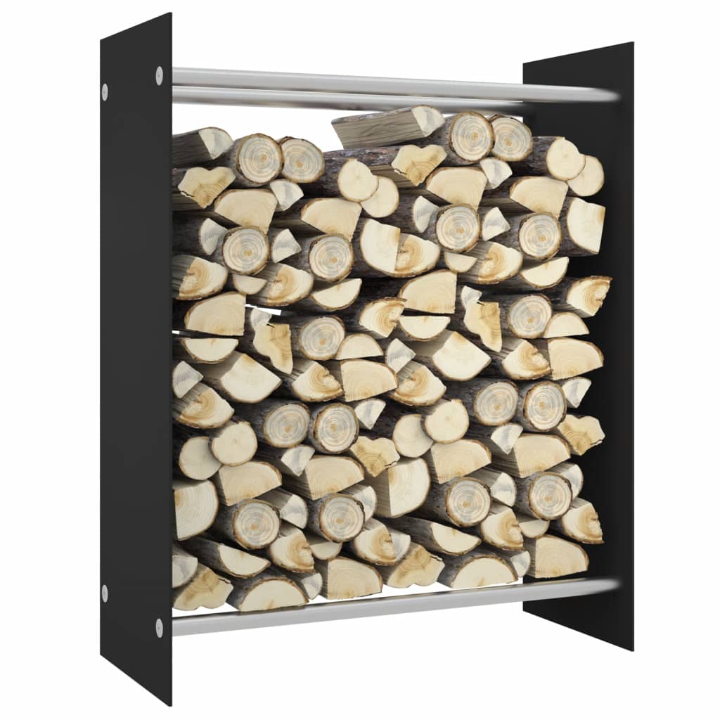 Vidaxl pejs 80x35x100 cm hærdet glas sort