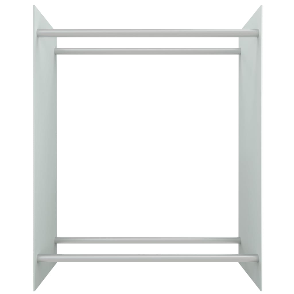 Vidaxl haardhoutrek 80x35x100 cm gehard glas wit