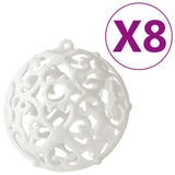 Vidaxl 100-Stéck Chrëschtdag Ball Set Wäiss