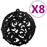 Vidaxl 100-piece Christmas ball set Black