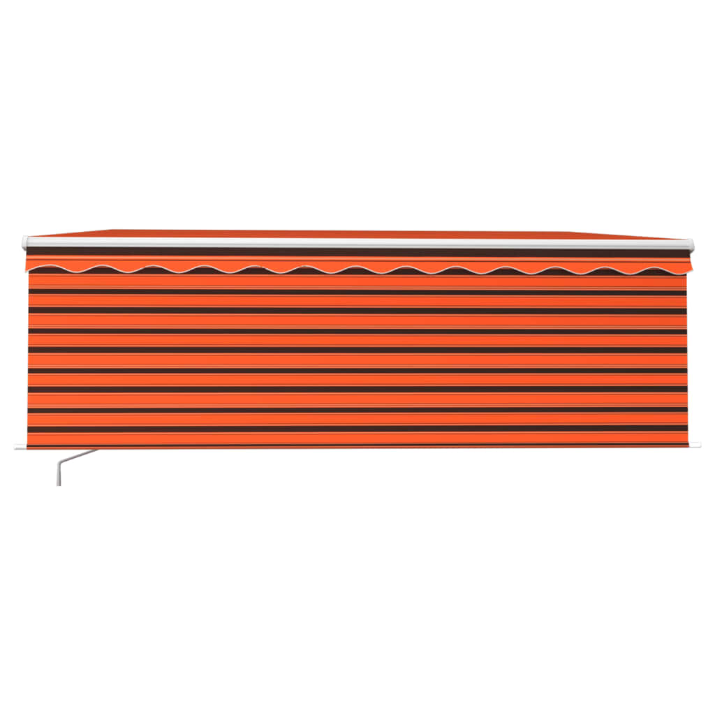 Vidaxl liifel manuell mat Rouleau blann 4x3 m orange brong