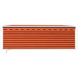 Vidaxl Luifel manually extendable roller blind LED 4x3 m orange brown