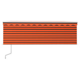 Vidaxl Luifel Automatic Extensible Roller Blind 4x3 m Orange Brown