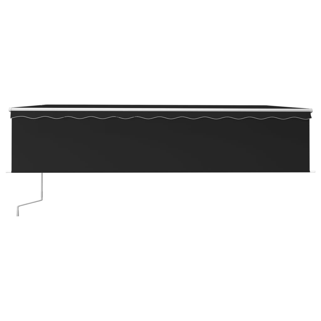 Vidaxl Luifel automatically extendable with roller blind 6x3 m anthracite