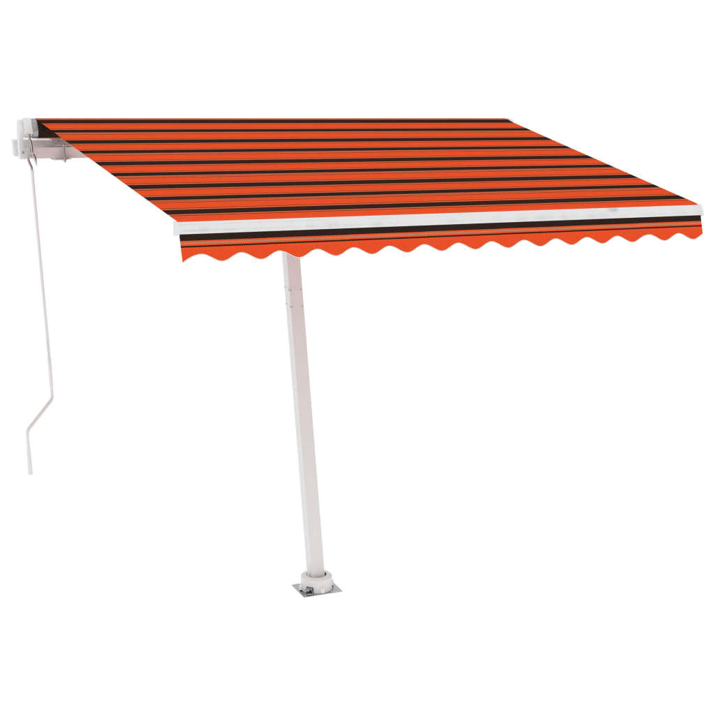 Vidaxl Luifel Detached manually extends 300x250 cm orange brown