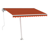 Vidaxl Luifel fritstående automatisk 300x250 cm orange og brun