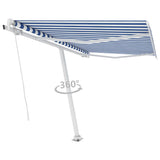 VidaXL Laifel Detached manually pull out 350x250 cm blue and white
