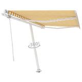 Vidaxl Luifel - Free - Automatic 350x250 cm jaune et blanc