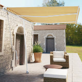 Vidaxl Luifel - Free - Automatic 350x250 cm jaune et blanc