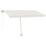 Vidaxl Luifel Detached manually extends 400x300 cm cream -colored