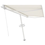 Vidaxl Luifel Detached manually extends 400x300 cm cream -colored