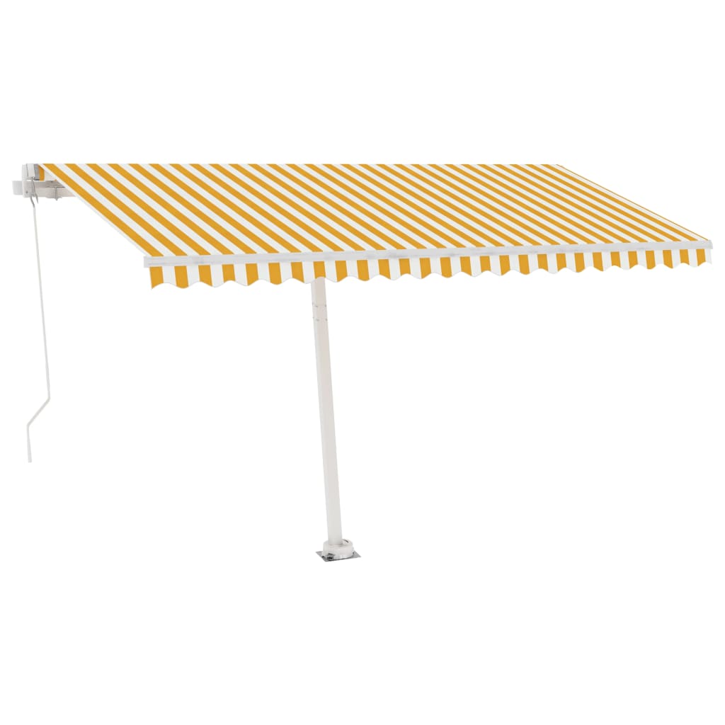 VidaXL Laifel Detached manually extends 400x300 cm yellow and white