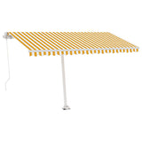 VidaXL Laifel Detached manually extends 400x300 cm yellow and white