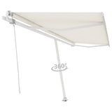 Vidaxl Luifel Free -standing automatic 500x350 cm cream -colored