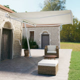 Vidaxl Luifel Free -standing automatic 500x350 cm cream -colored