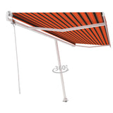 Vidaxl Luifel fritt -Stående automatisk 500x350 cm oransje og brun