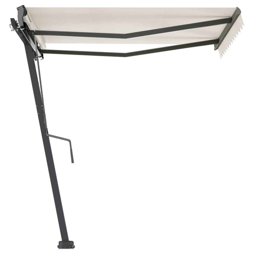 Vidaxl Luifel Detached manually extends 300x250 cm cream -colored