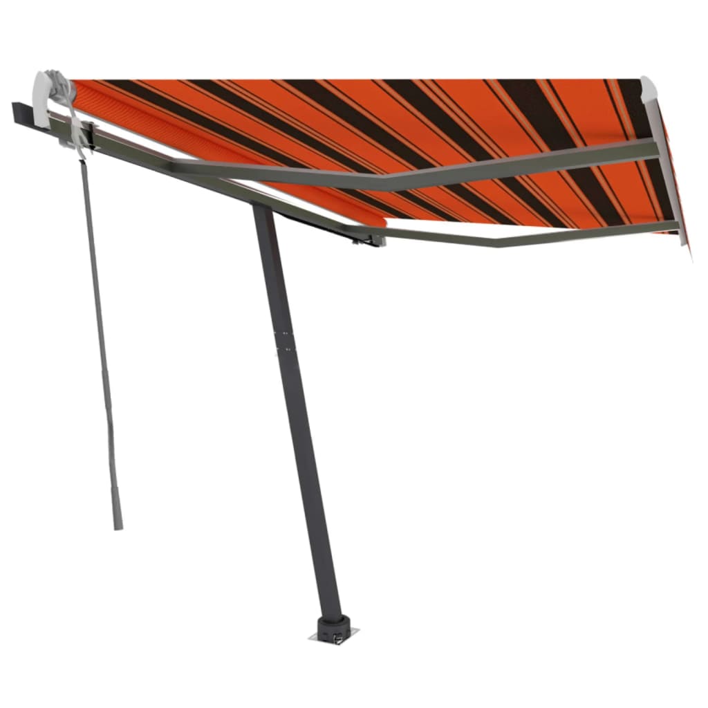 Vidaxl Luifel Detached manually extends 300x250 cm orange brown