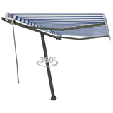 VidaXL Laifel Detached manually pull out 350x250 cm blue and white