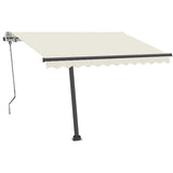 Vidaxl Luifel Detached manually extends 350x250 cm cream -colored