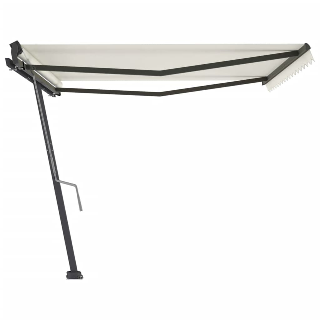 Vidaxl Luifel Detached manually extends 400x300 cm cream -colored