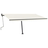 Vidaxl Luifel Detached manually extends 400x300 cm cream -colored