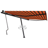 Vidaxl Luifel Detached manually extends 400x300 cm orange brown