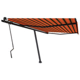 Vidaxl Luifel Detached manually extends 400x300 cm orange brown