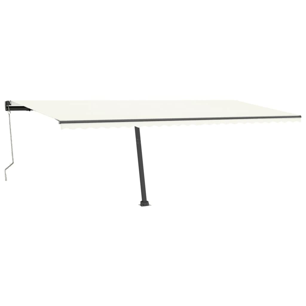Vidaxl Luifel fritt -Stående automatisk 600x300 cm krem ​​-farget