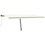 Vidaxl Luifel fritt -Stående automatisk 600x300 cm krem ​​-farget