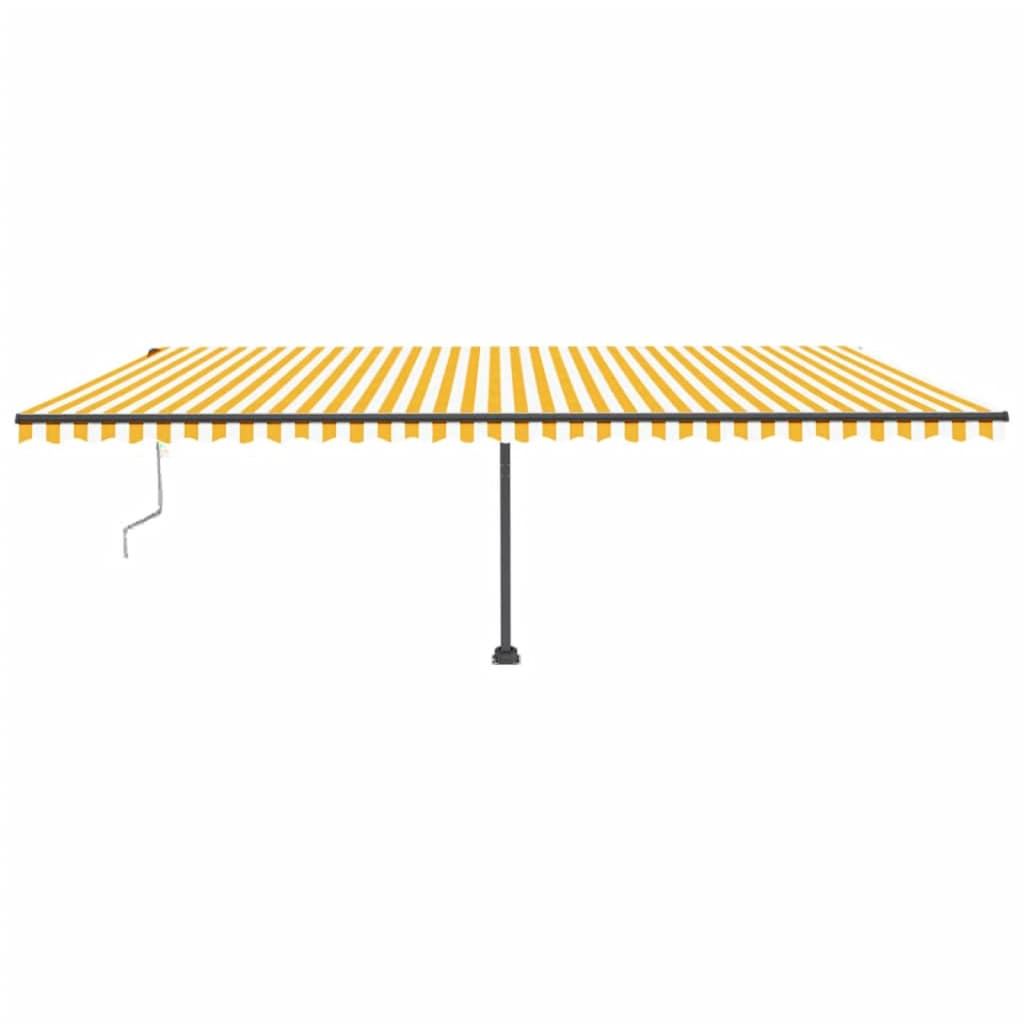 Vidaxl Luifel Free -standing automatic 600x300 cm yellow and white
